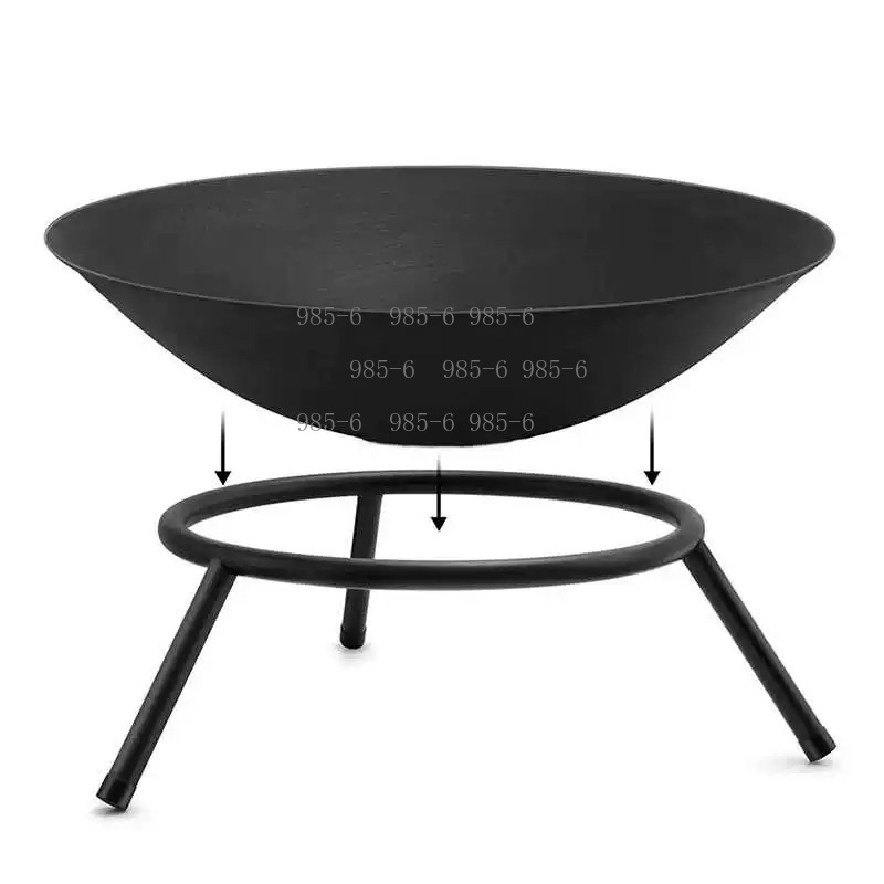 Outdoor Camping Fireplace - 60cm modern outdoor cast iron firepit,