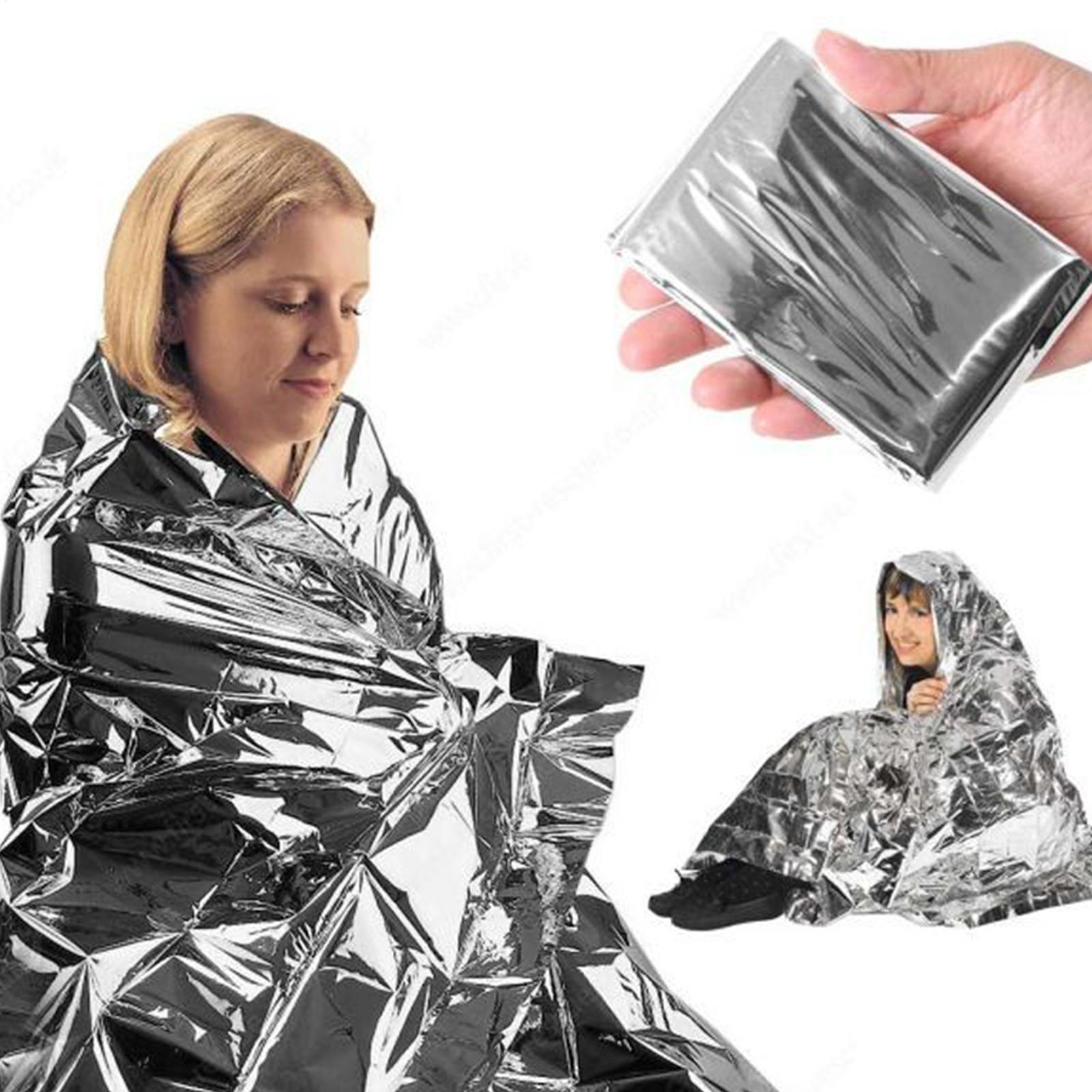 First Aid Kit Camping - 1PC Emergency Blanket Windproof Waterproof Foil