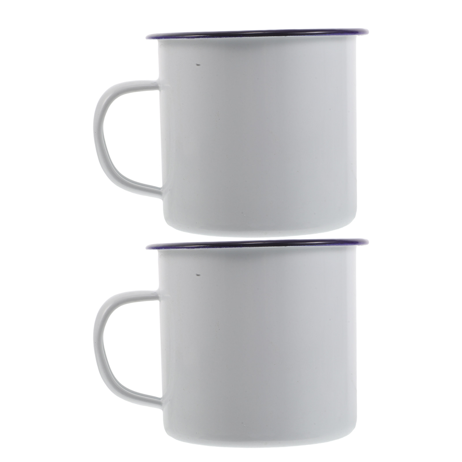 Outdoor Camping In Winter - 2Pcs Retro Enamelware Coffee Cup Set