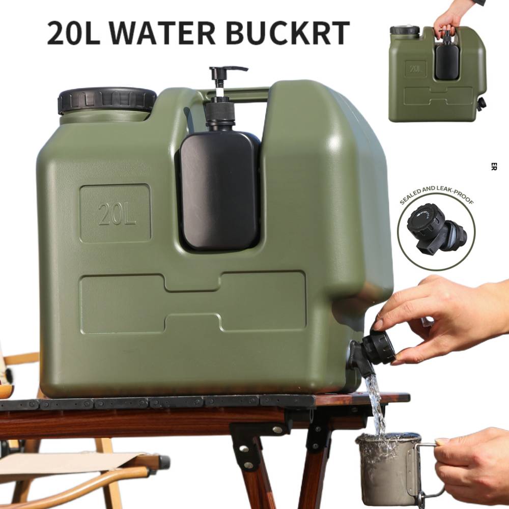 Outdoor Camping Water Jug - 15/20L Portable Camping Water Jug With