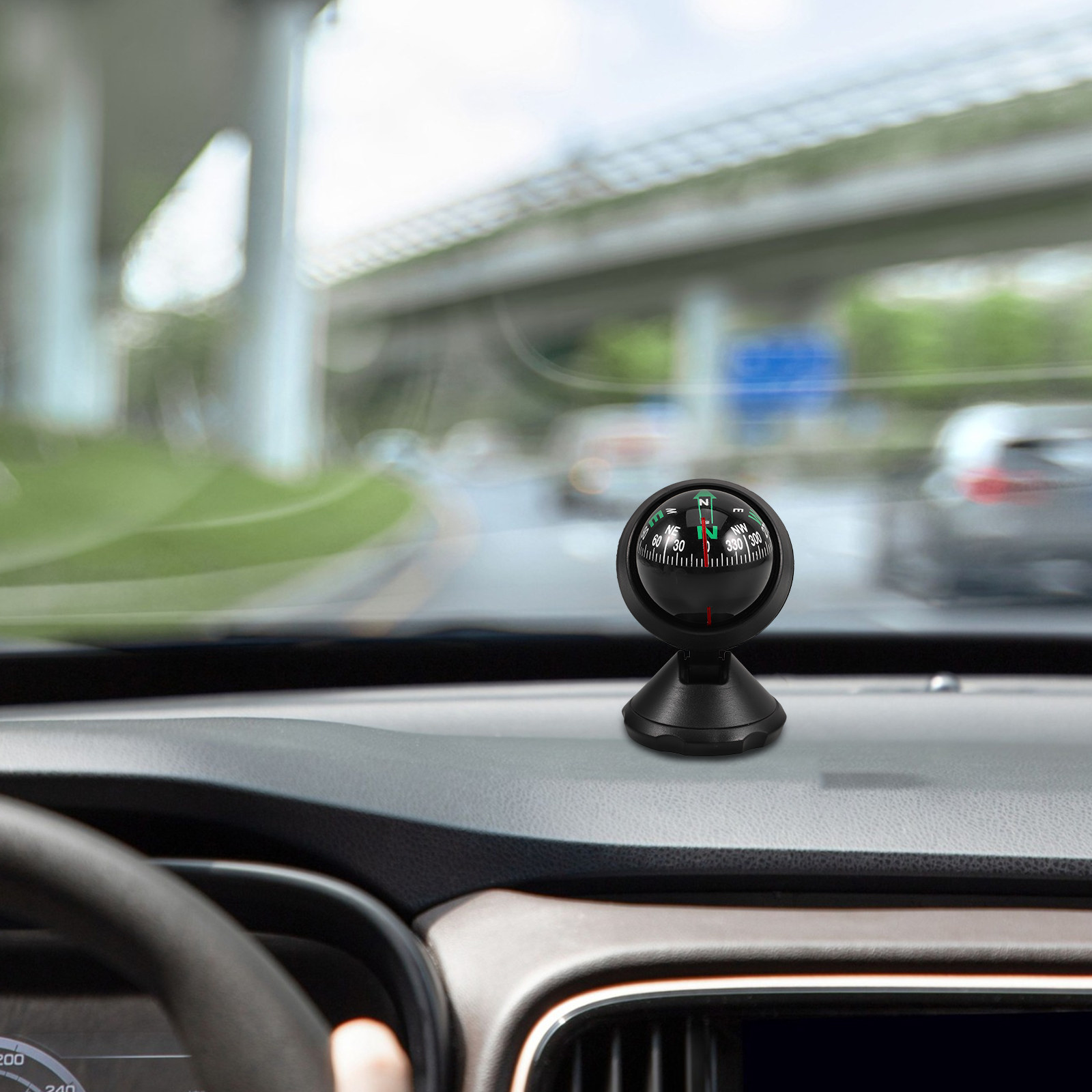 Outdoor Camping Direct - Car Compass Ball Dashboard Mounted Precision