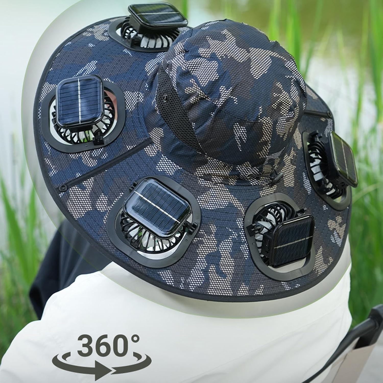 2026 Hot Summer 6 Fans Visor C - Outdoor Camping Fan ulasan dan harga