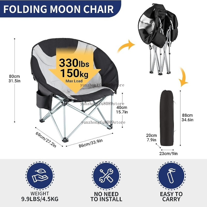 Oversized Padded Camping Moon  - Outdoor Camping Backpack ulasan dan harga