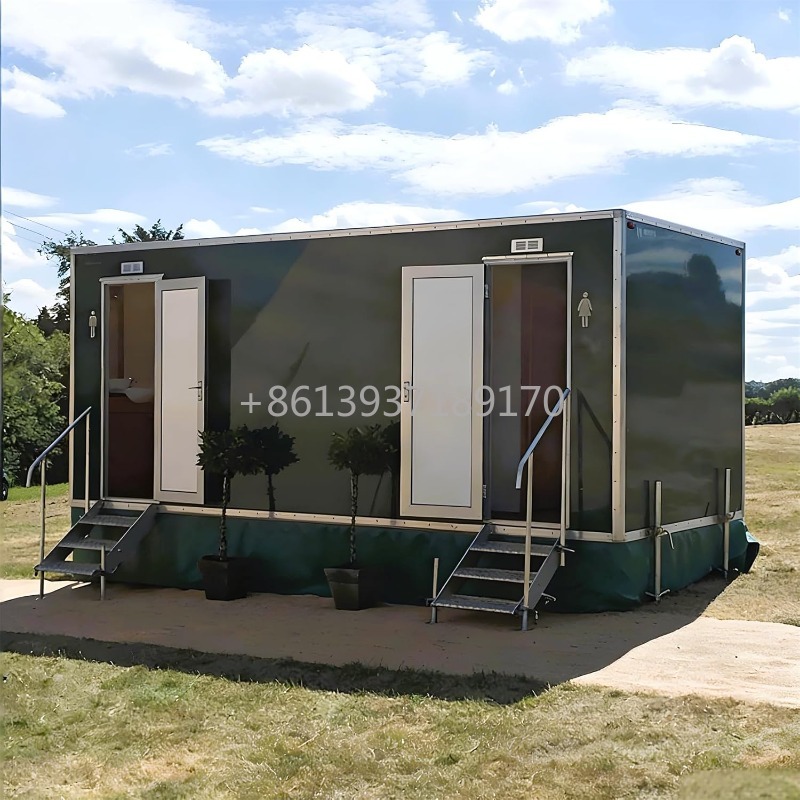 Mobile Toilet Trailer with Bas - Outdoor Camping Trailer ulasan dan harga