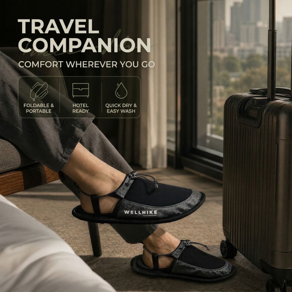 1 Pair Non Slip Travel Slipper - Outdoor Indoor Camping ulasan dan harga