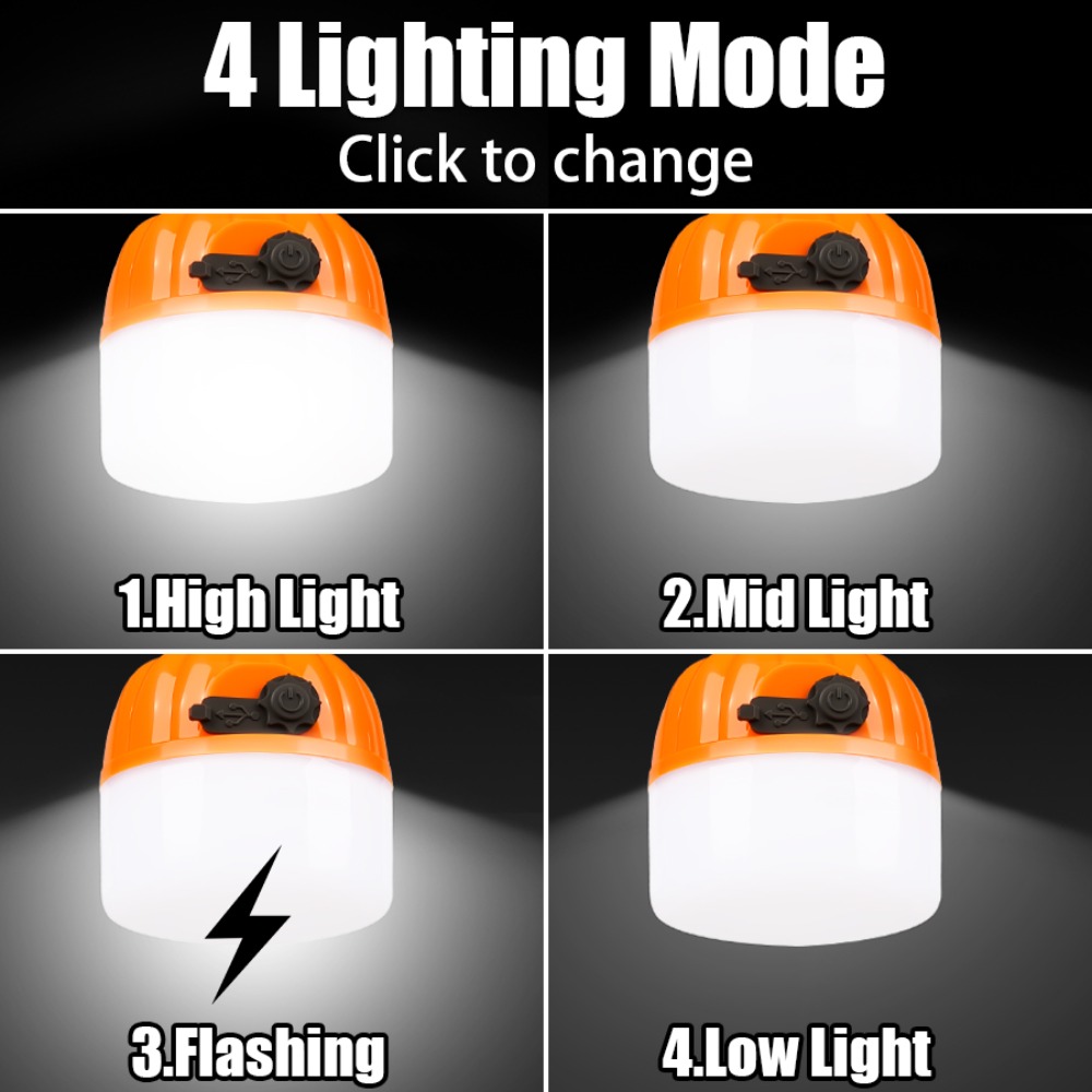 Portable Mini Camping Lamp 4 L - Outdoor Camping Lighting ulasan dan harga