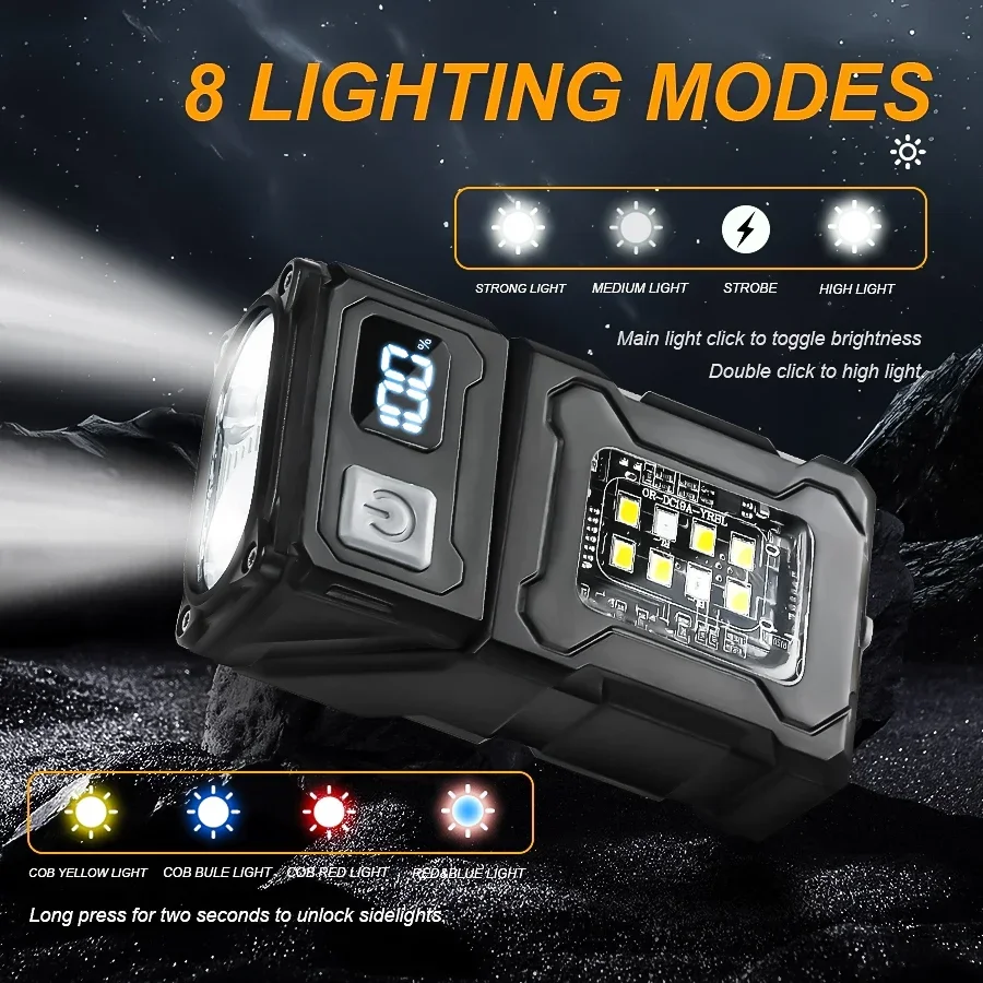 Mini Portable LED COB Flashlig - Battery Outdoor Camping ulasan dan harga