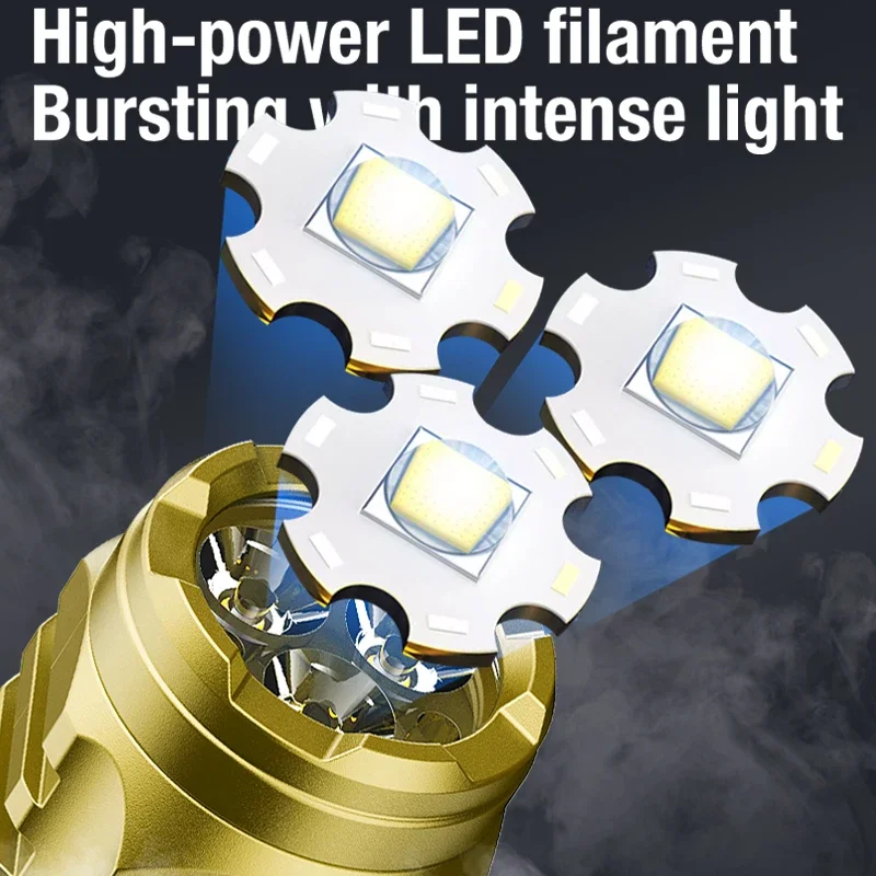 High Strong Power LED Flashlig - Battery Outdoor Camping ulasan dan harga
