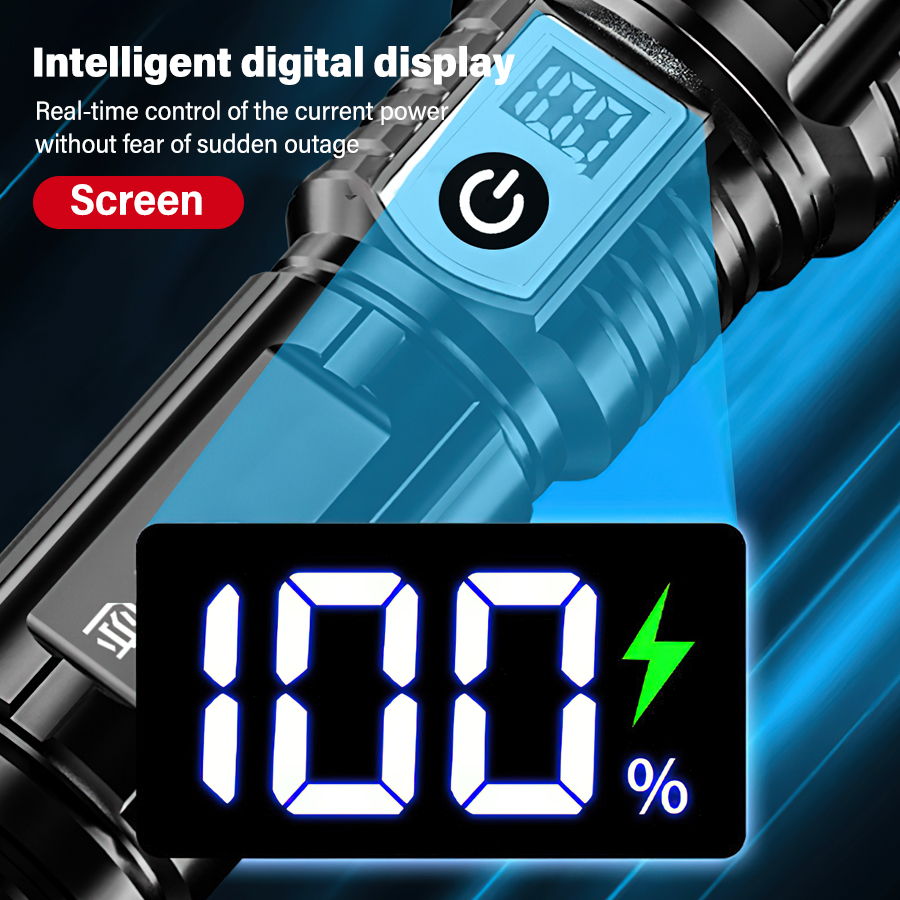 High Power 200000LM LED Flashl - Battery Outdoor Camping ulasan dan harga