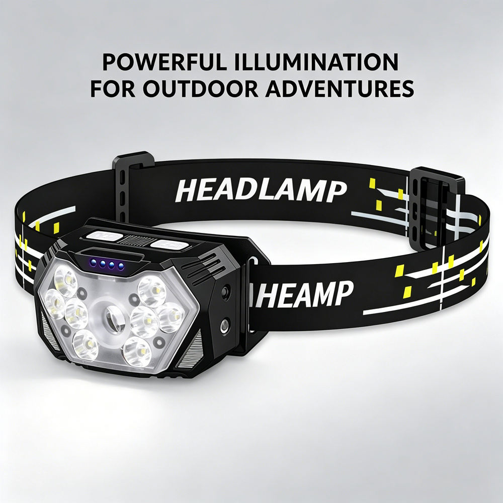 Waterproof LED Head Torch Type - Outdoor Camping Jobs ulasan dan harga
