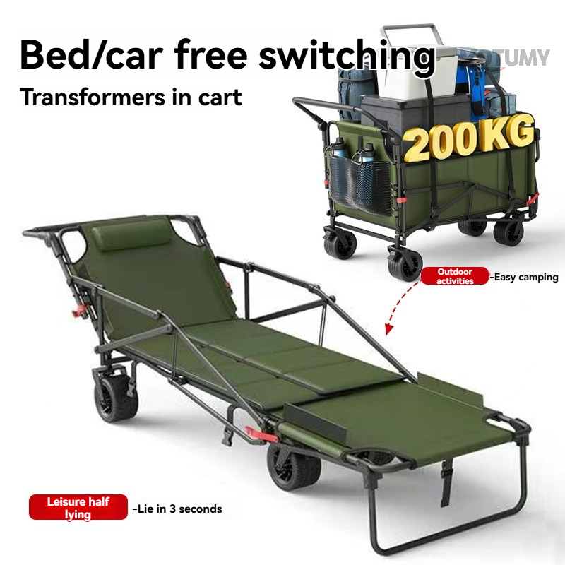 Foldable Camping Wagon with Ta - Outdoor Camping Trailer ulasan dan harga
