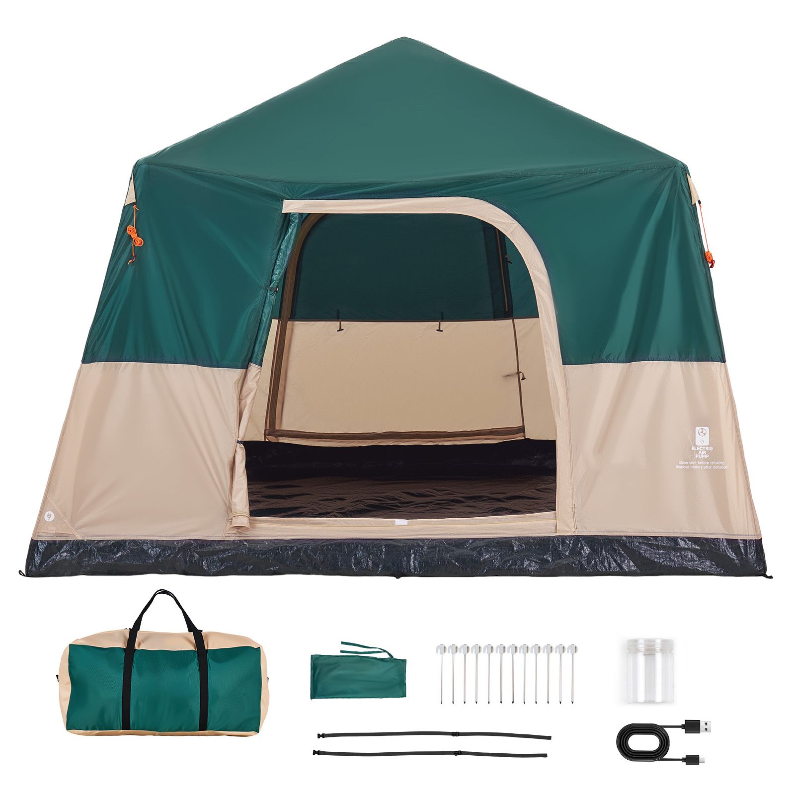 Camping Tent, 6 Person Inflata - Outdoor Camping On Youtube ulasan dan harga