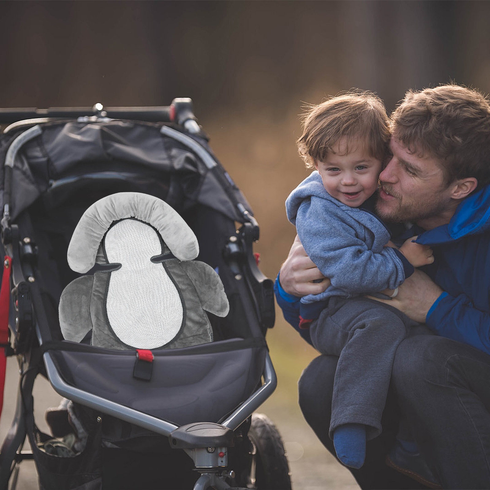 Cartoon Baby Stroller Cushion  - Outdoor Camping In Winter ulasan dan harga