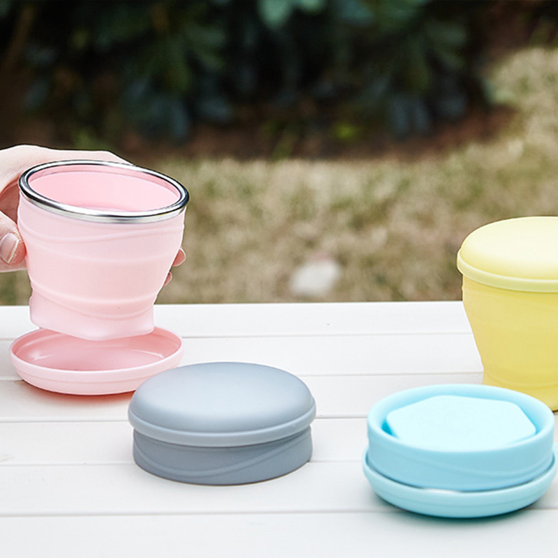 1Pcs Food Grade Silicone Foldi - Outdoor Camping Food ulasan dan harga