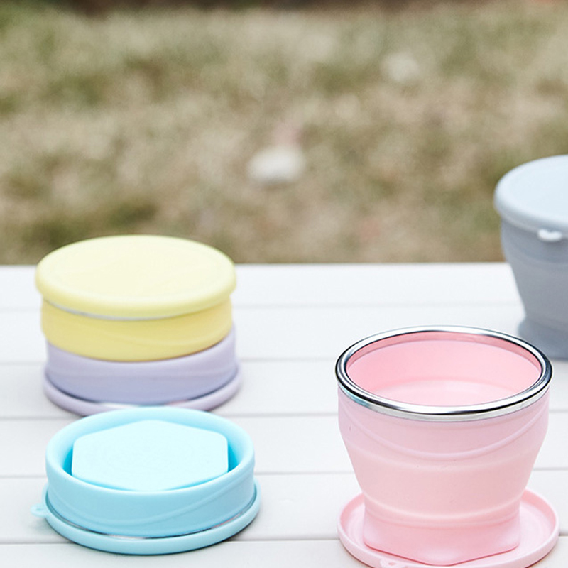 1Pcs Food Grade Silicone Foldi - Outdoor Camping Food ulasan dan harga