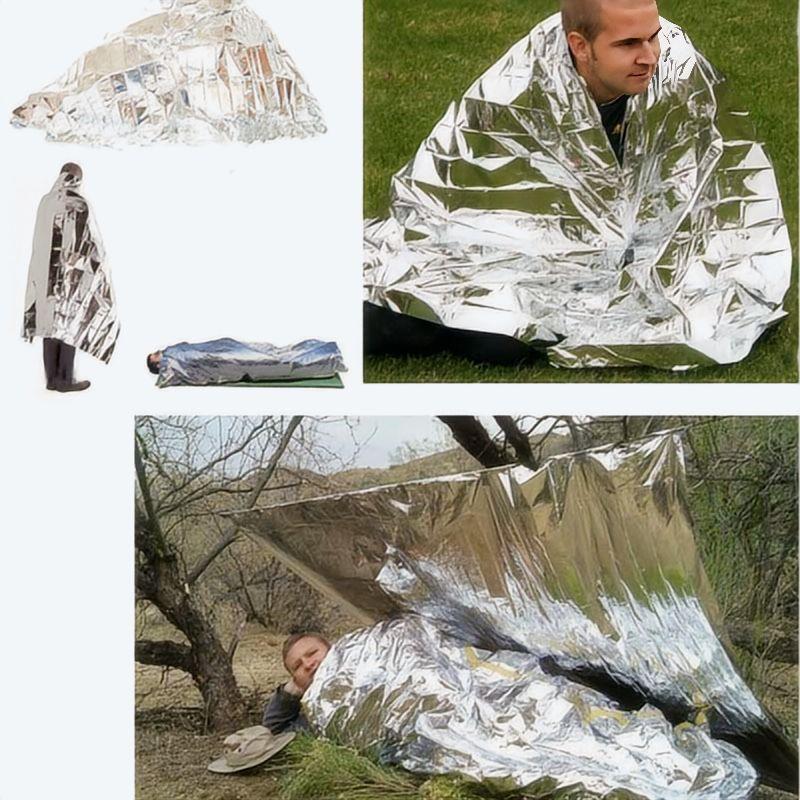 4 pcs Emergency Blanket Outdoo - First Aid Kit Camping ulasan dan harga