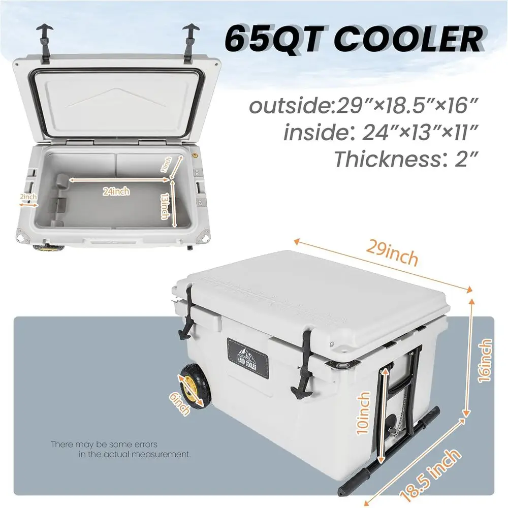 65-Quart White Heavy-Duty Insu - Outdoor Camping Jobs ulasan dan harga