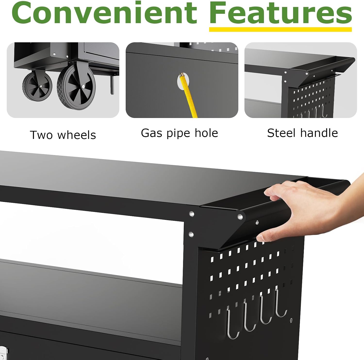 Outdoor Grill Cart Table With  - Outdoor Camping Food ulasan dan harga