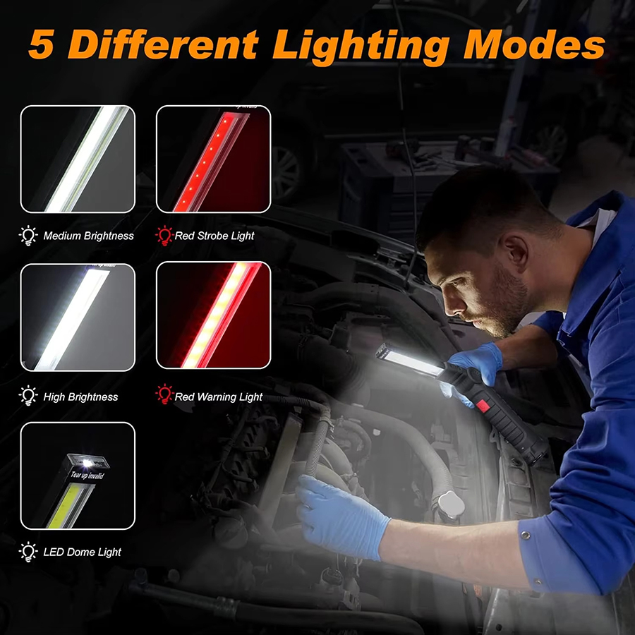 Portable LED Flashlight with M - Outdoor Camping Lighting ulasan dan harga