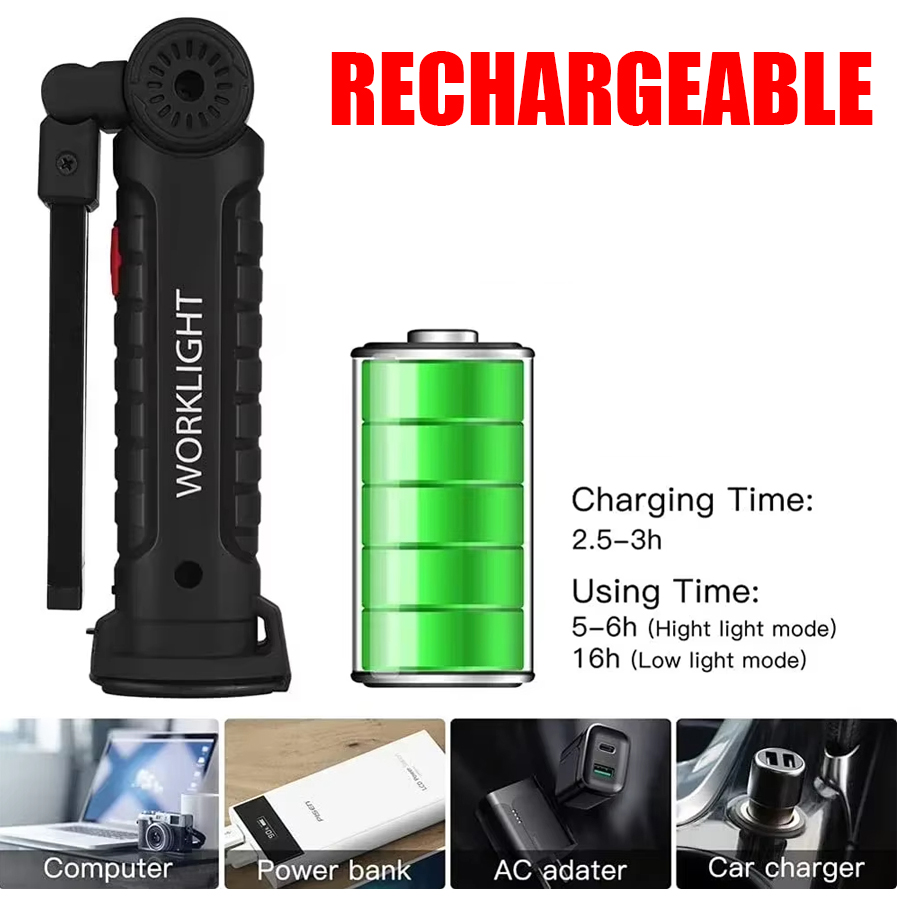 Portable LED Flashlight with M - Outdoor Camping Lighting ulasan dan harga