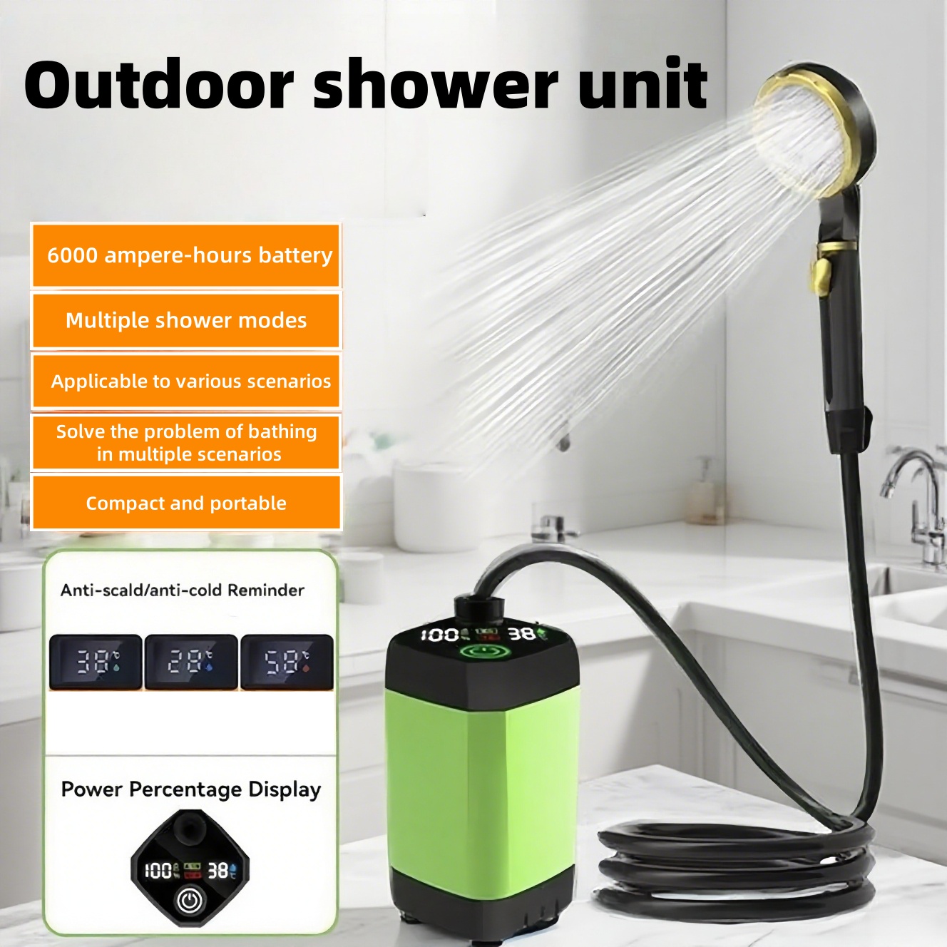 Portable Outdoor Electric Show - Battery Outdoor Camping ulasan dan harga
