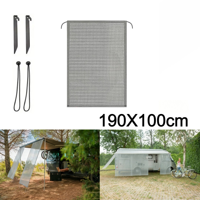 RV Awning Front Sun Shade Scre - Outdoor Camping Awning ulasan dan harga