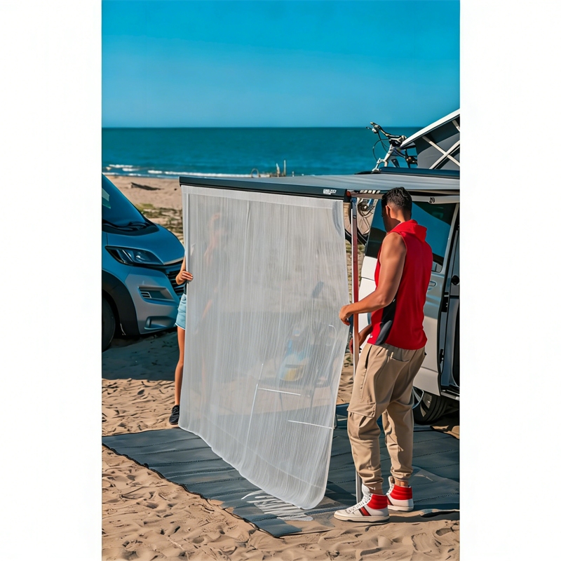 RV Awning Front Sun Shade Scre - Outdoor Camping Awning ulasan dan harga