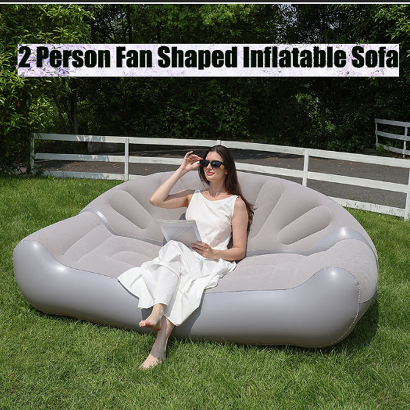 Fan Shaped Inflatable Sofa 2 P - Outdoor Camping Fan ulasan dan harga
