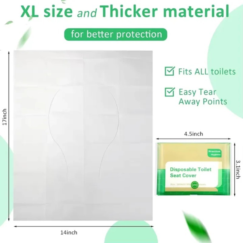 10-120PCS Disposable Toilet Se - Outdoor Camping Bathroom ulasan dan harga