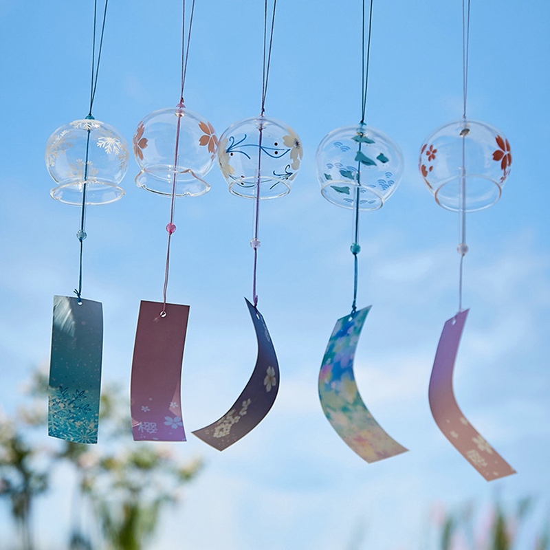 Japanese Style Glass Wind Chim - Japanese Outdoor Camping ulasan dan harga