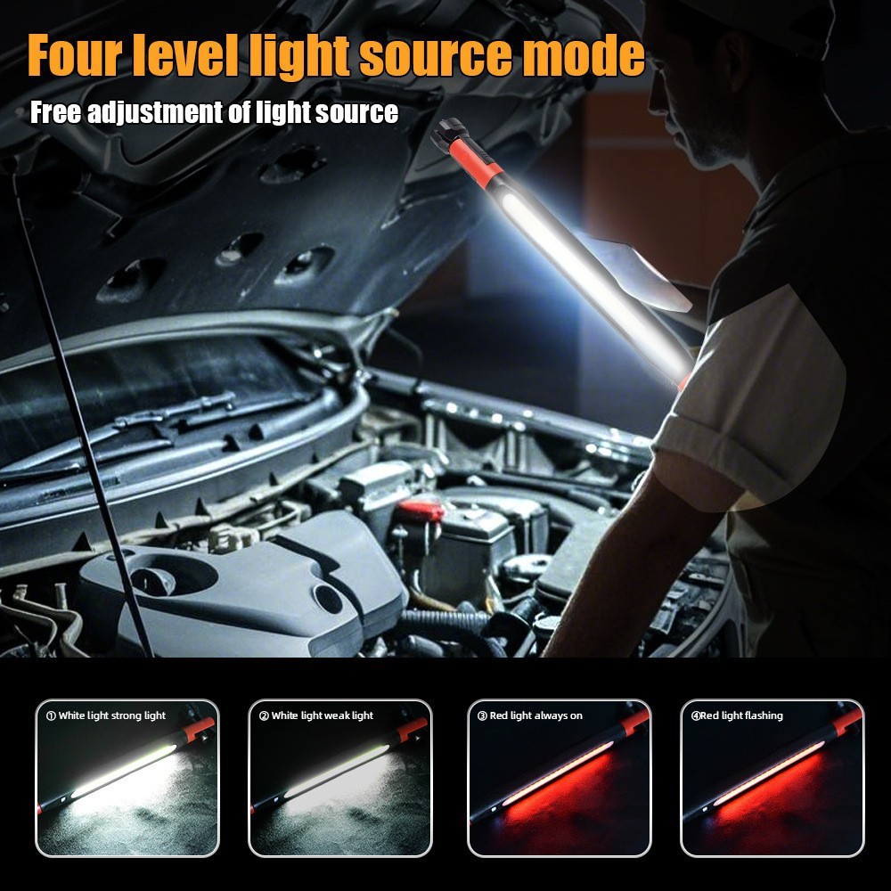 Magnetic LED Work Light Dual T - Outdoor Camping Jobs ulasan dan harga