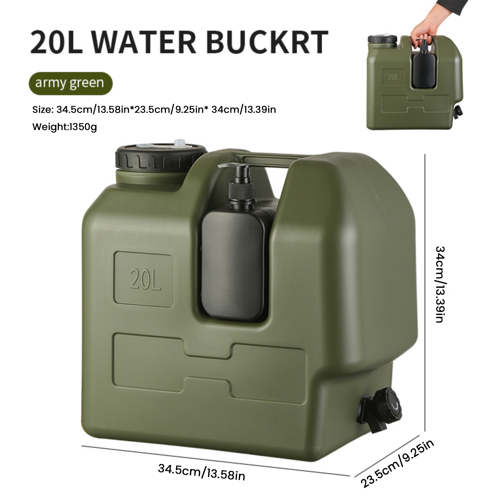 15/20L Portable Camping Water  - Outdoor Camping Water Jug ulasan dan harga