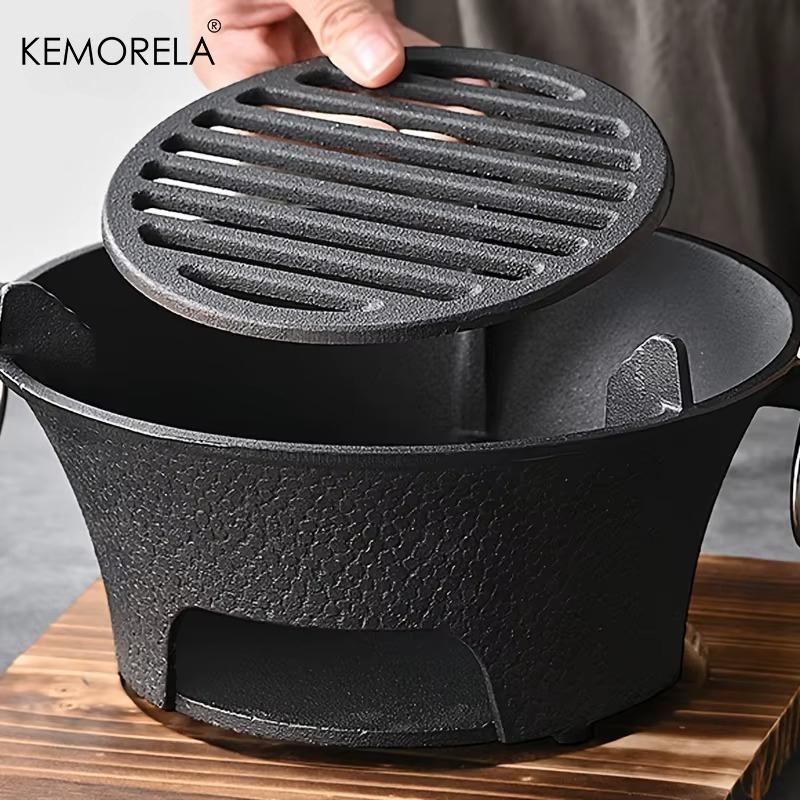 1Set Cast Iron Charcoal Stove  - Japanese Outdoor Camping ulasan dan harga
