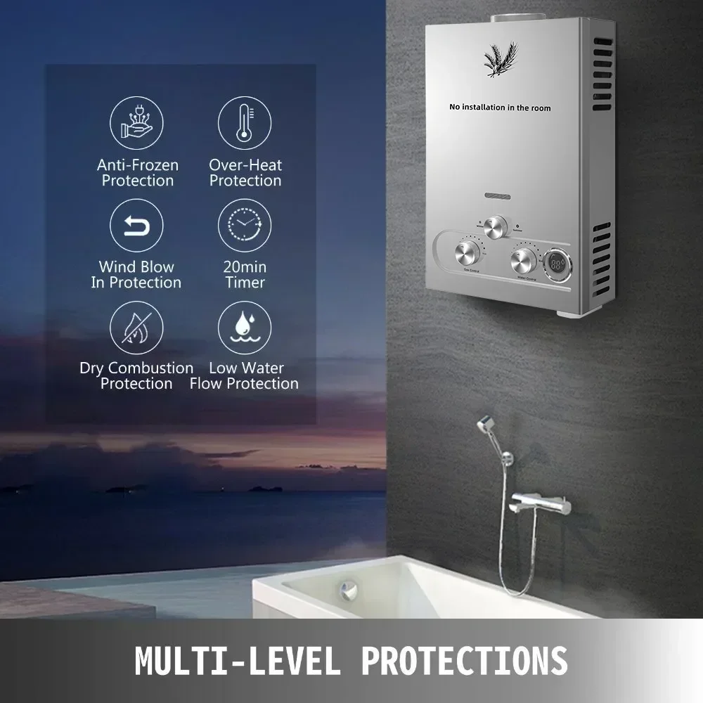 SIHAO 12L 16L 18L GPM LPG Gas  - Outdoor Camping Bathroom ulasan dan harga