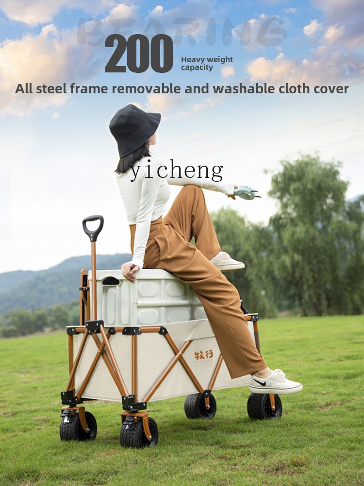 XL grazing camping cart foldin - Outdoor Camping Trailer ulasan dan harga