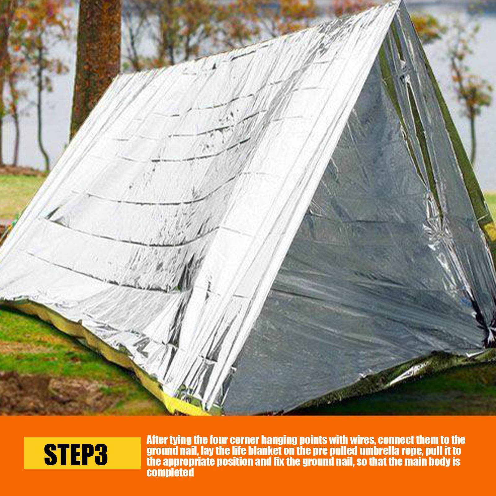 1PC Emergency Blanket Windproo - First Aid Kit Camping ulasan dan harga
