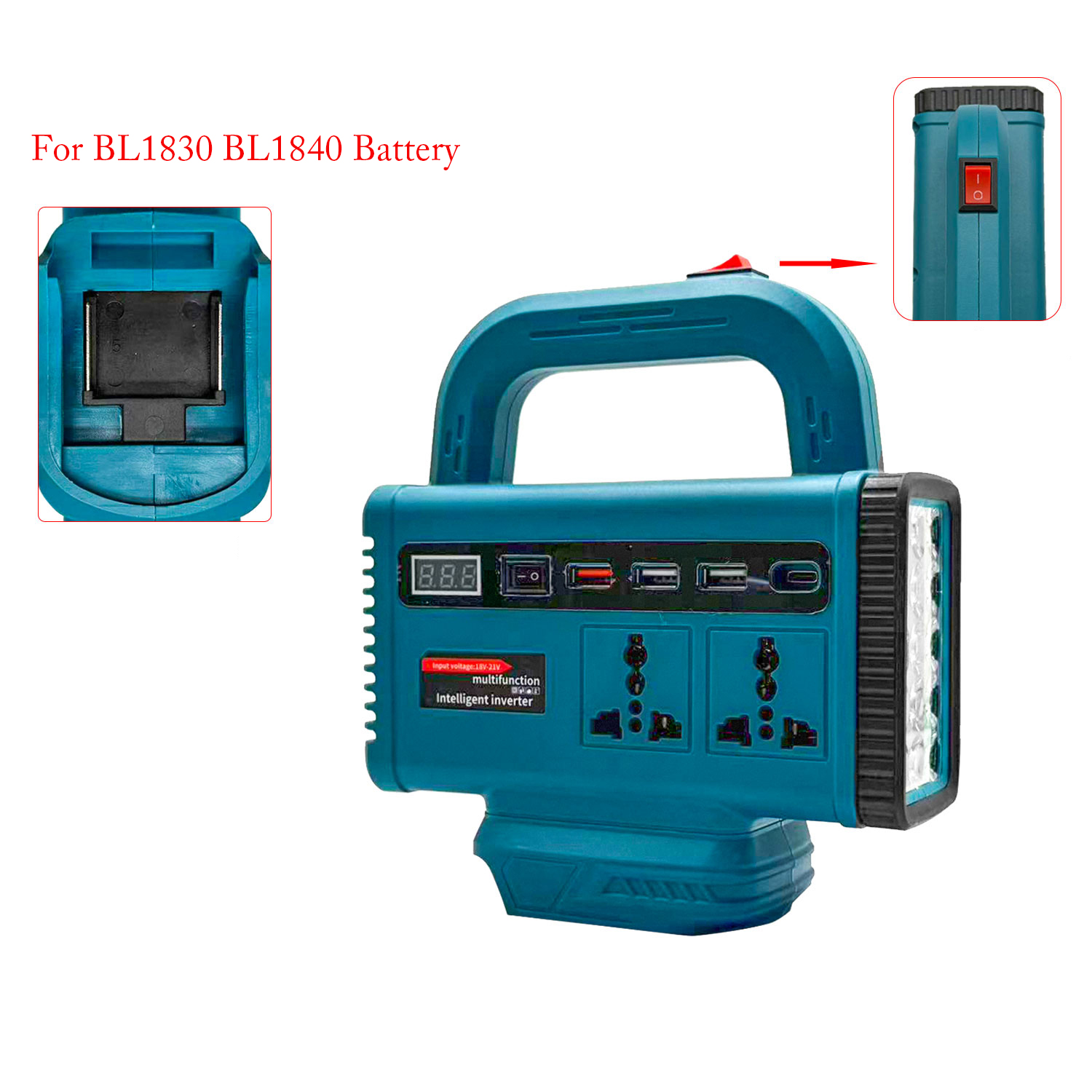 Portable LED Lamp DC18V To AC2 - Outdoor Camping Jobs ulasan dan harga