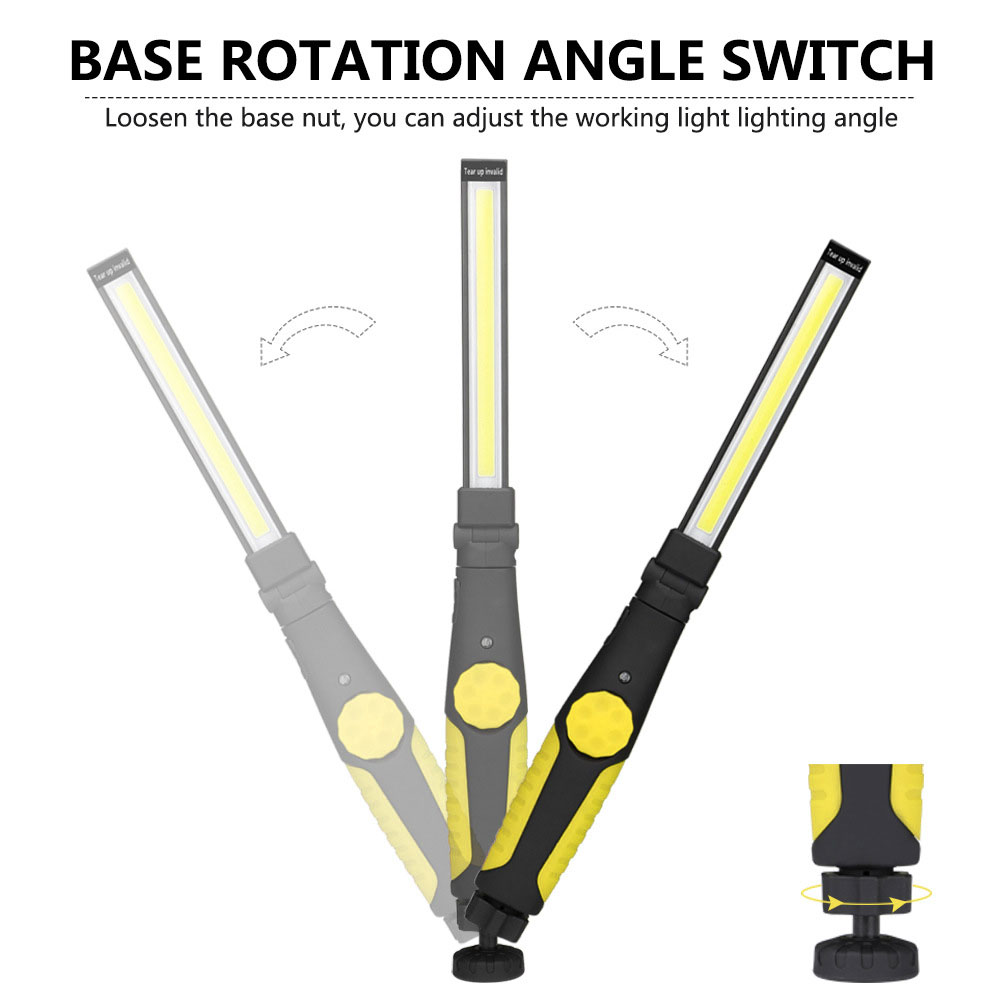 Folding COB Flashlight USB Rec - Outdoor Camping Jobs ulasan dan harga