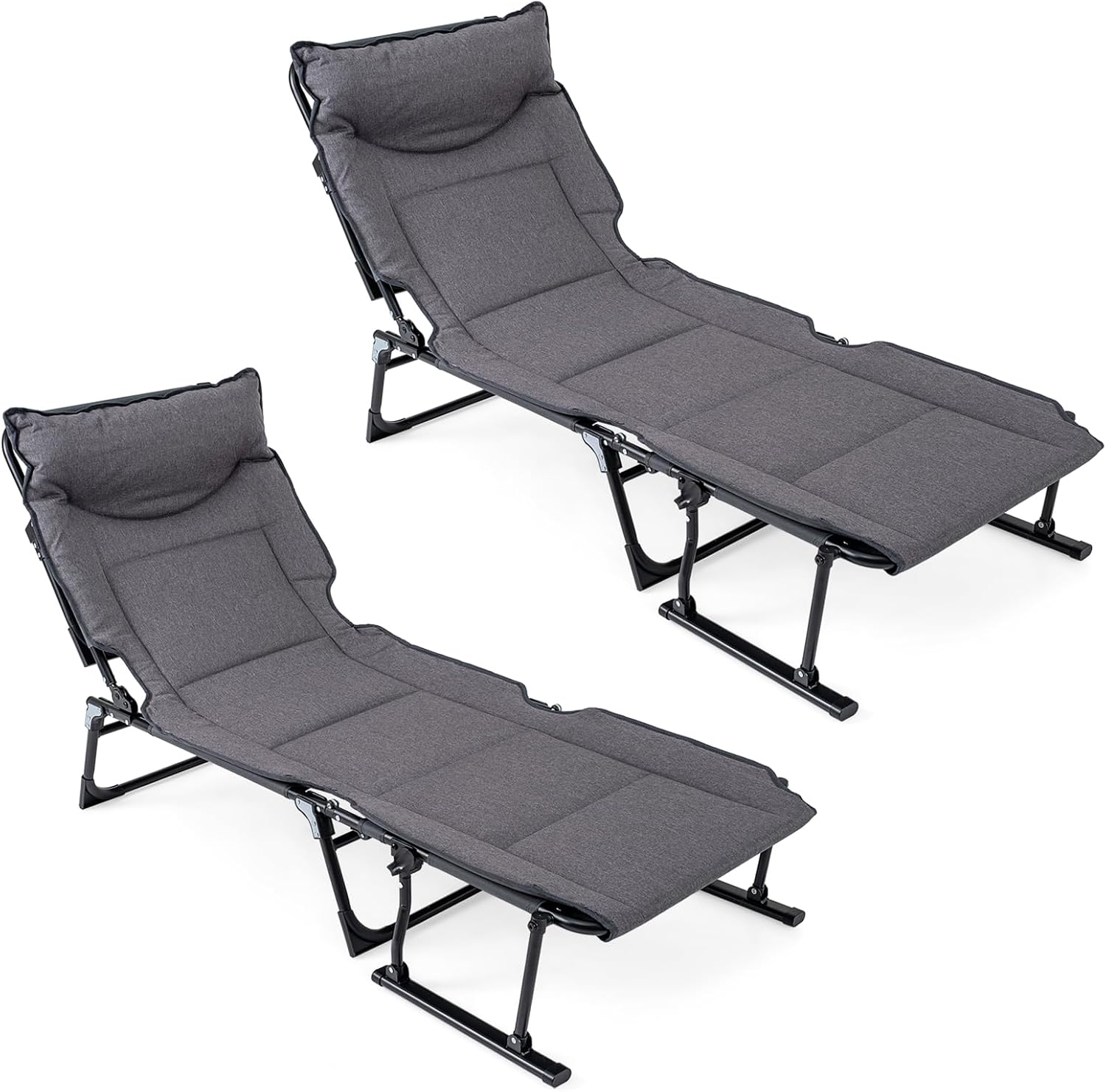 Folding Patio Lounge Chair Set - Outdoor Camping Lounge Chairs ulasan dan harga