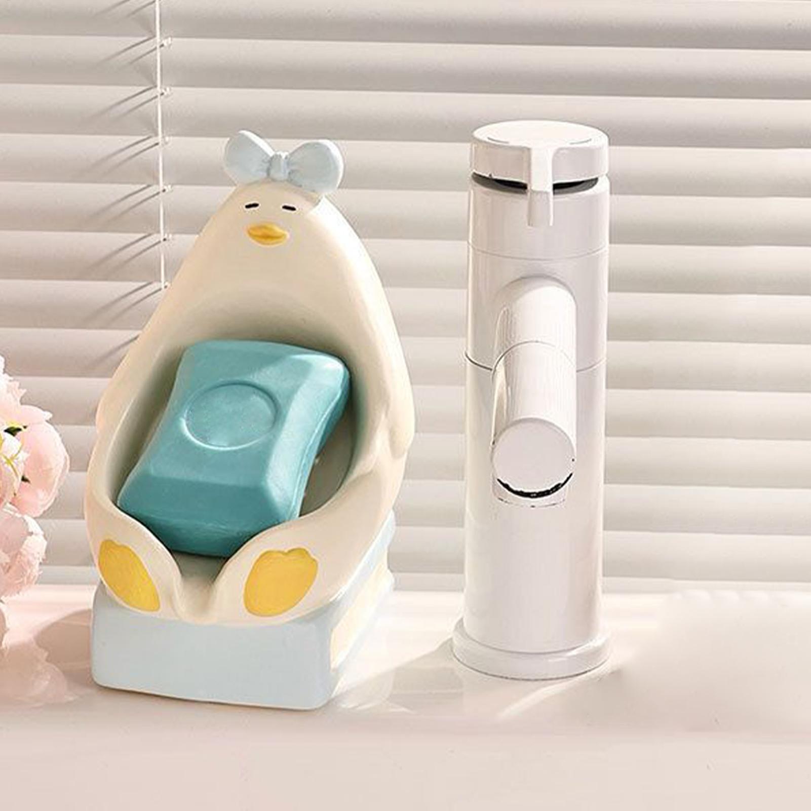 Soap Dish Ceramic Sitting Duck - Outdoor Camping Bathroom ulasan dan harga