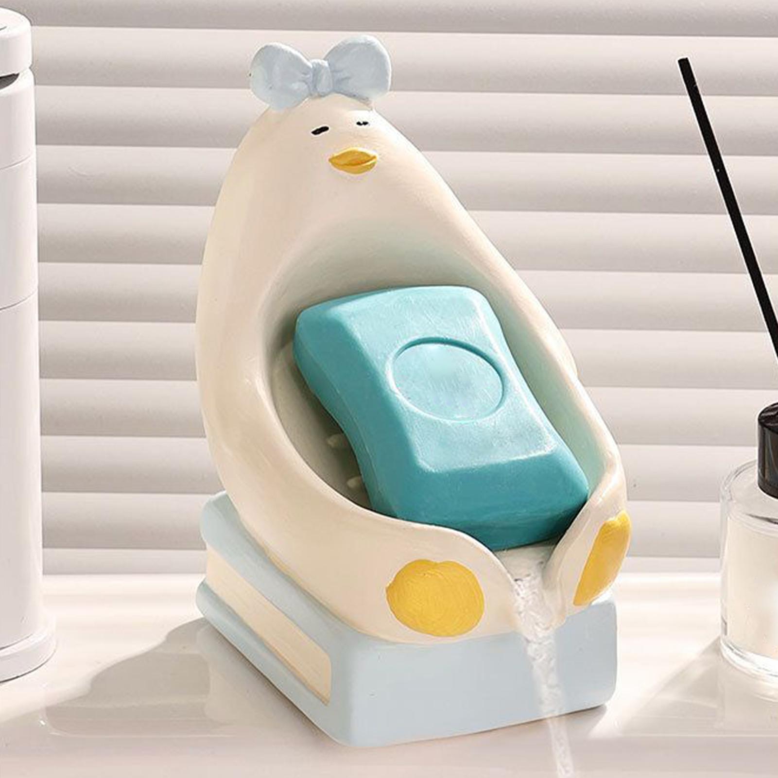 Soap Dish Ceramic Sitting Duck - Outdoor Camping Bathroom ulasan dan harga