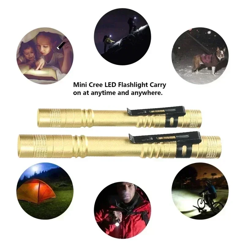 Portable Mini LED Pen Flashlig - Battery Outdoor Camping ulasan dan harga