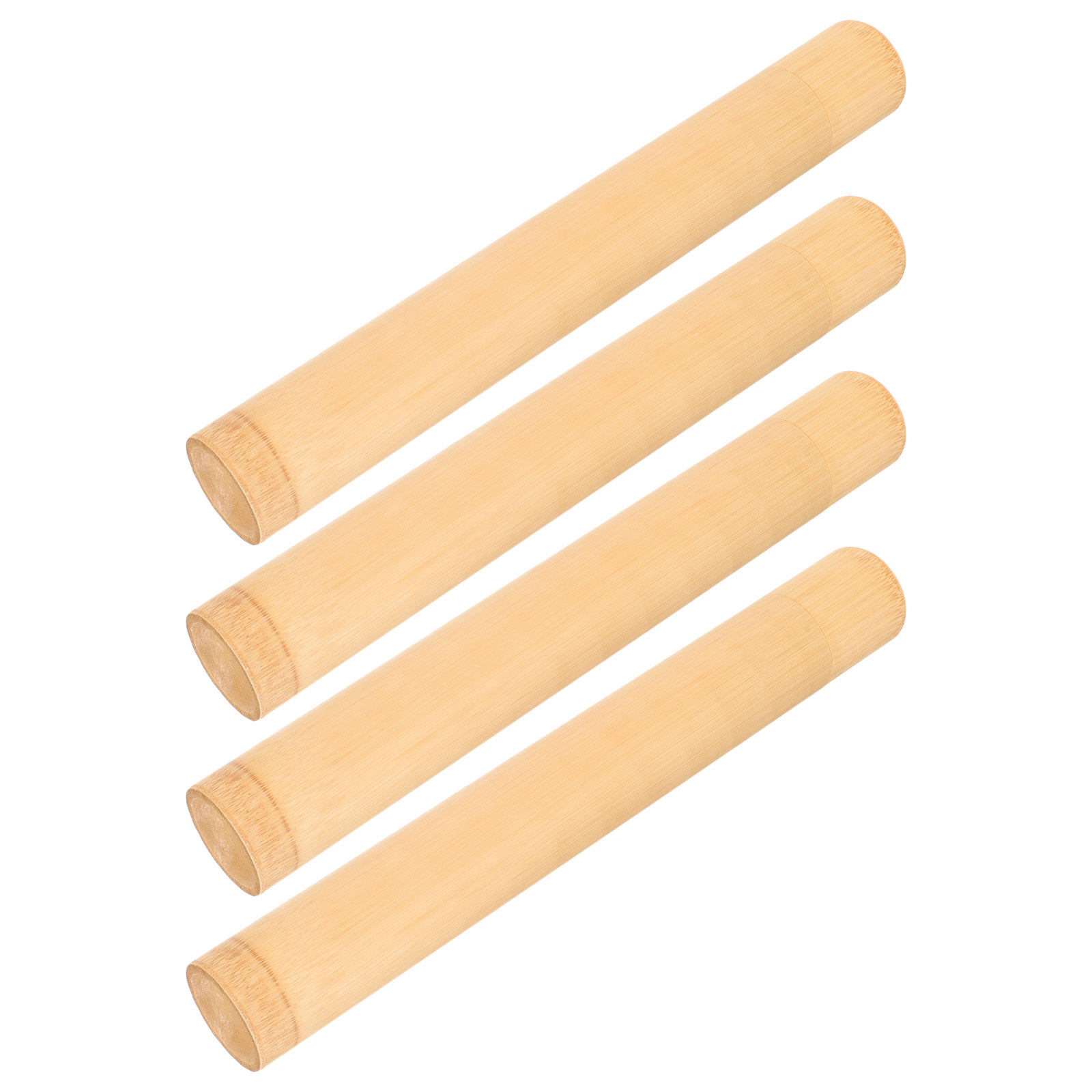 4Pcs Bamboo Toothbrush Holder  - Outdoor Camping Bathroom ulasan dan harga