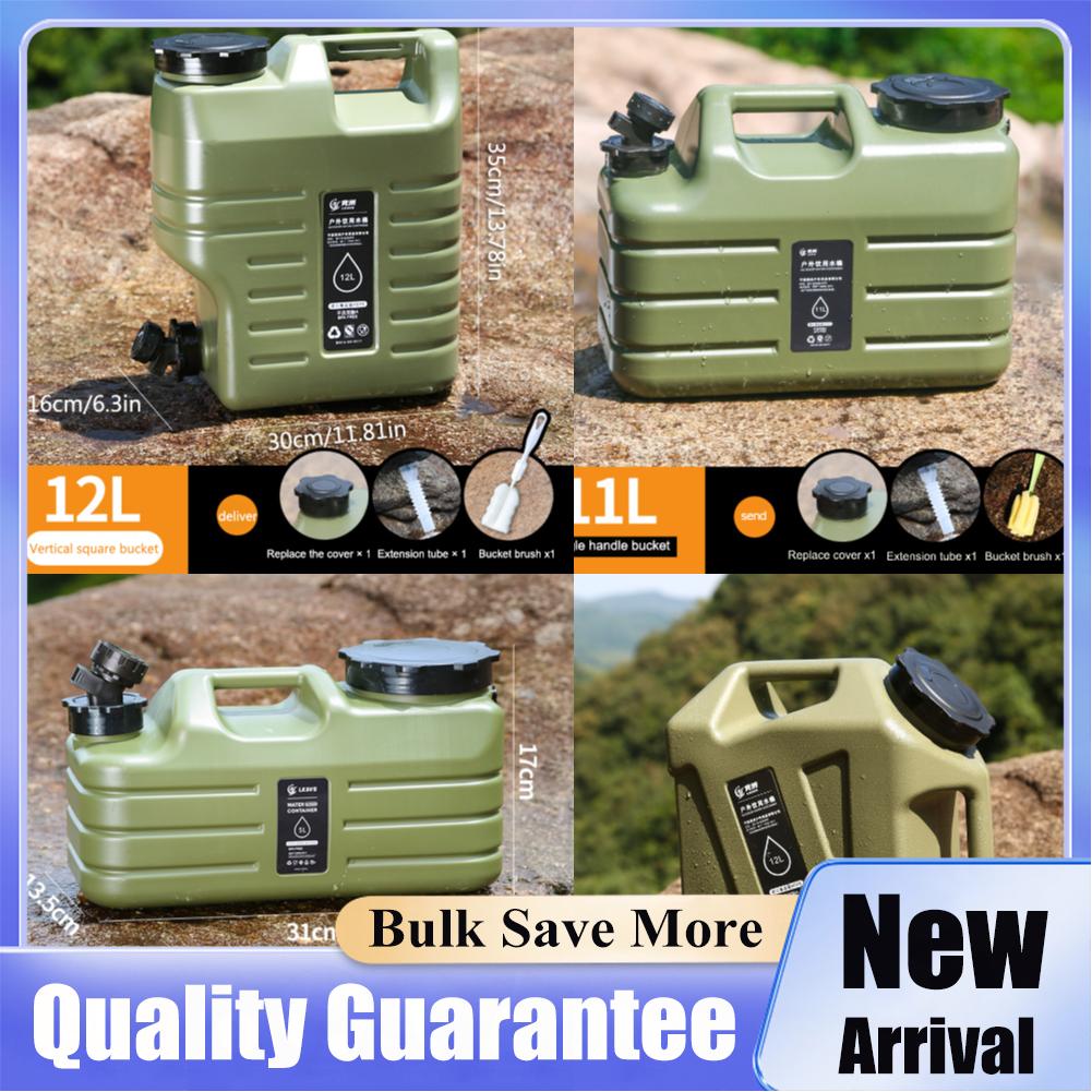 5/11/12L Camping Water Contain - Outdoor Camping Water Jug ulasan dan harga