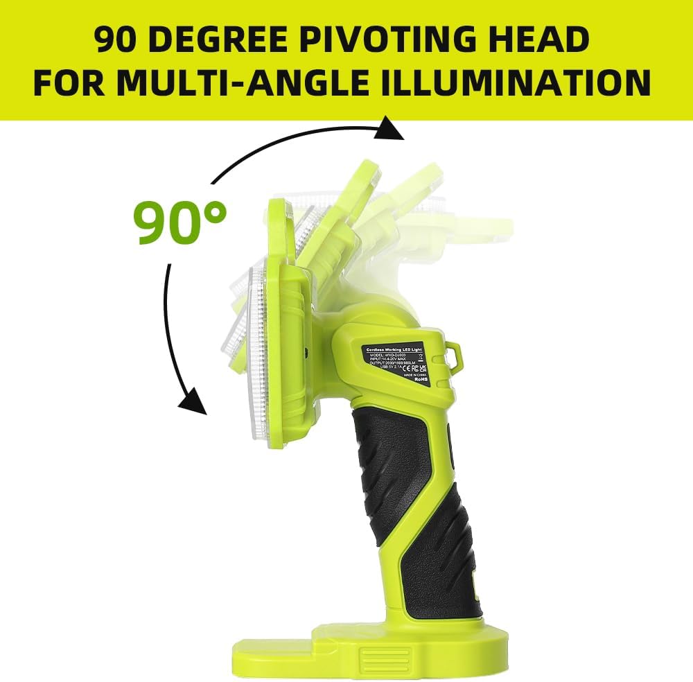 18W 2000LM Cordless LED Flashl - Outdoor Camping Jobs ulasan dan harga