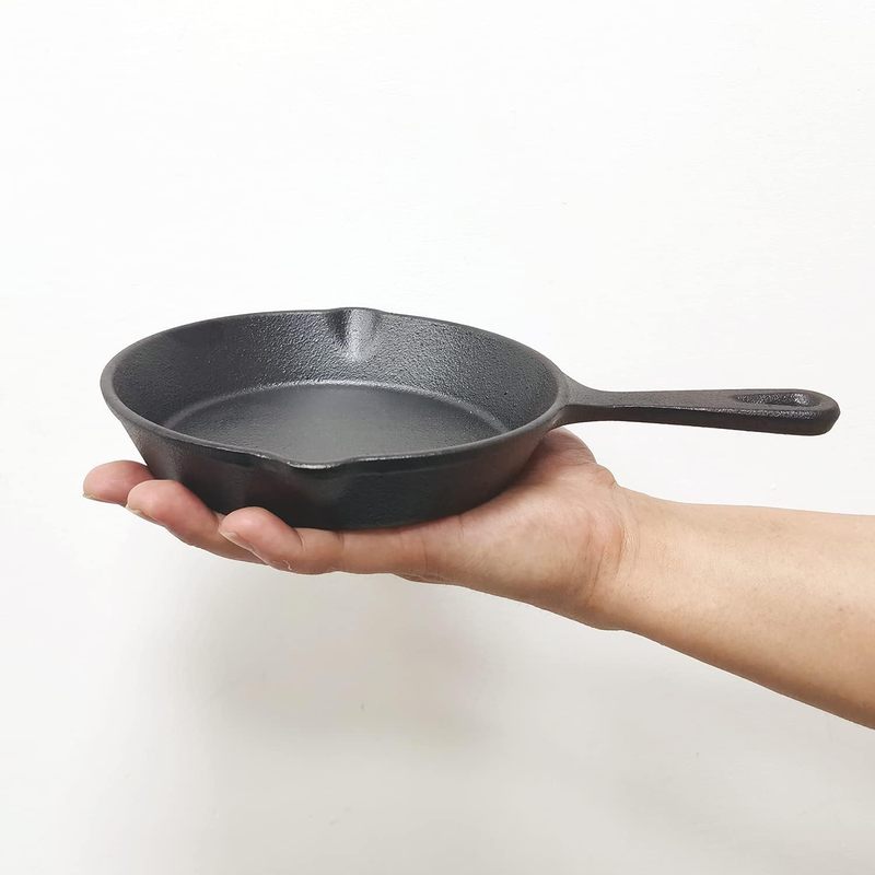 6 Inch Cast Iron Skillet, Fryi - Outdoor Camping Oven ulasan dan harga