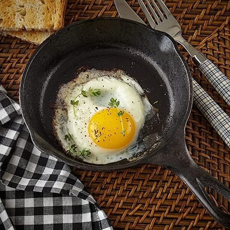 6 Inch Cast Iron Skillet, Fryi - Outdoor Camping Oven ulasan dan harga