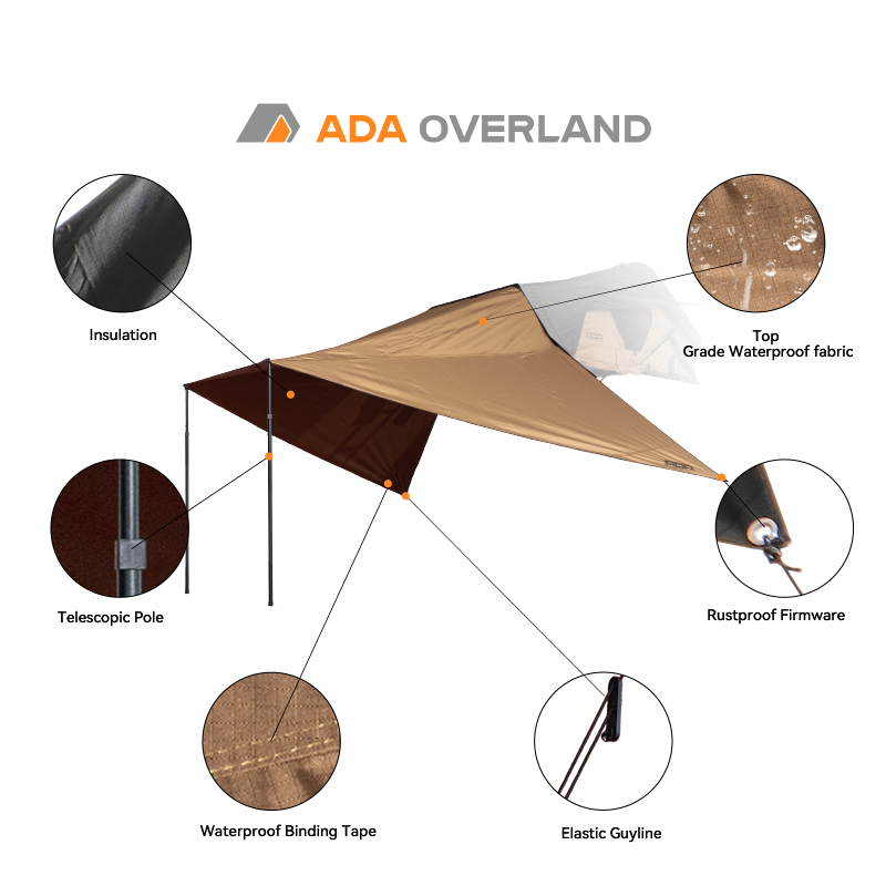 Waterproof Oxford Canopy Tent  - Outdoor Camping Awning ulasan dan harga