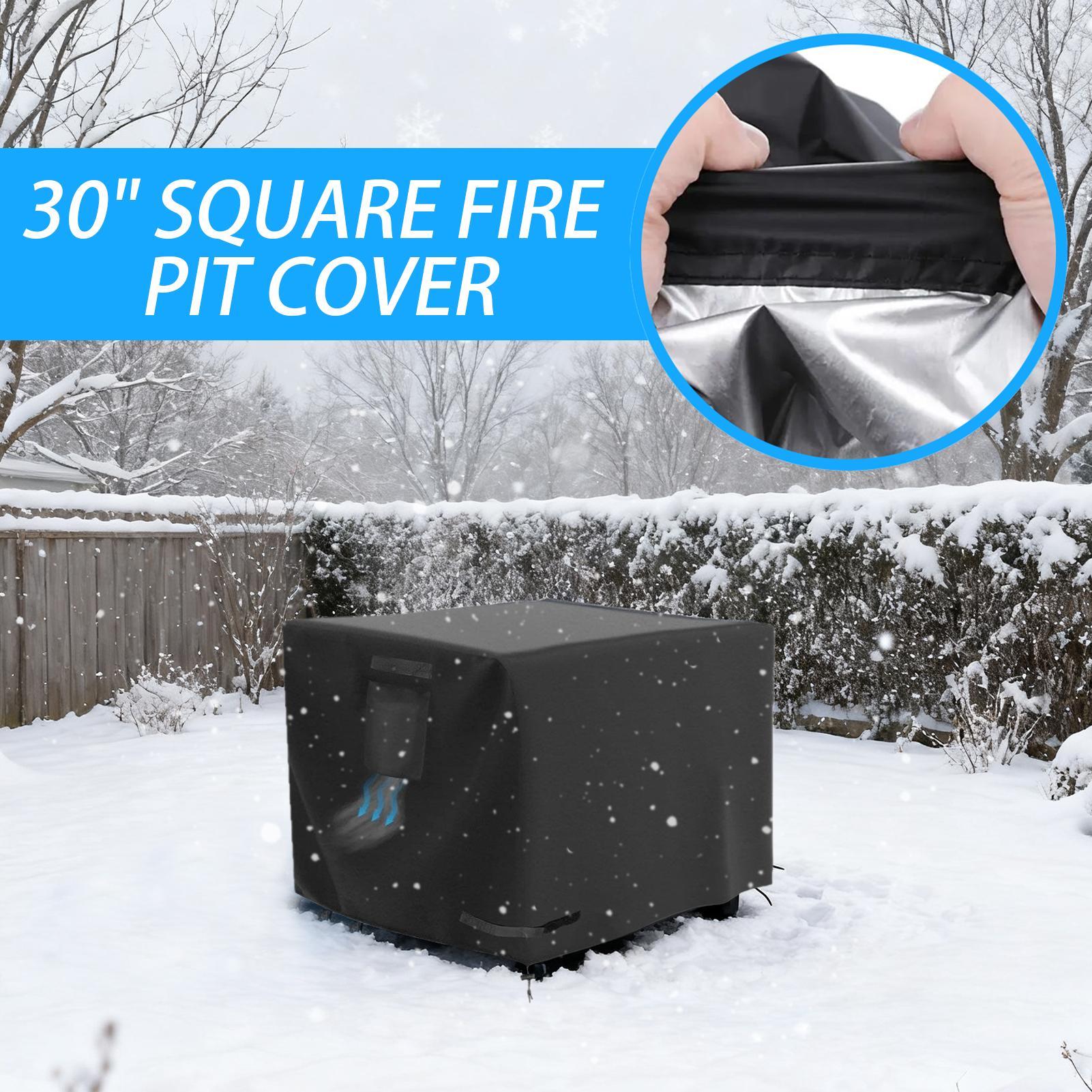 Fire Pit Cover Square 30 Inch  - Outdoor Indoor Camping ulasan dan harga