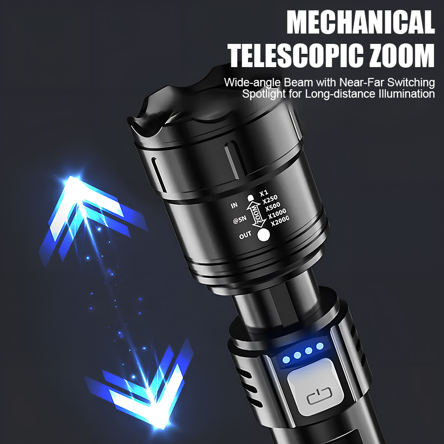 High Power P50 LED Flashlight  - Outdoor Camping Lighting ulasan dan harga